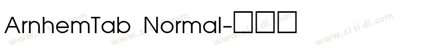 ArnhemTab Normal字体转换